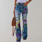 Flared Damen Weite Jeans