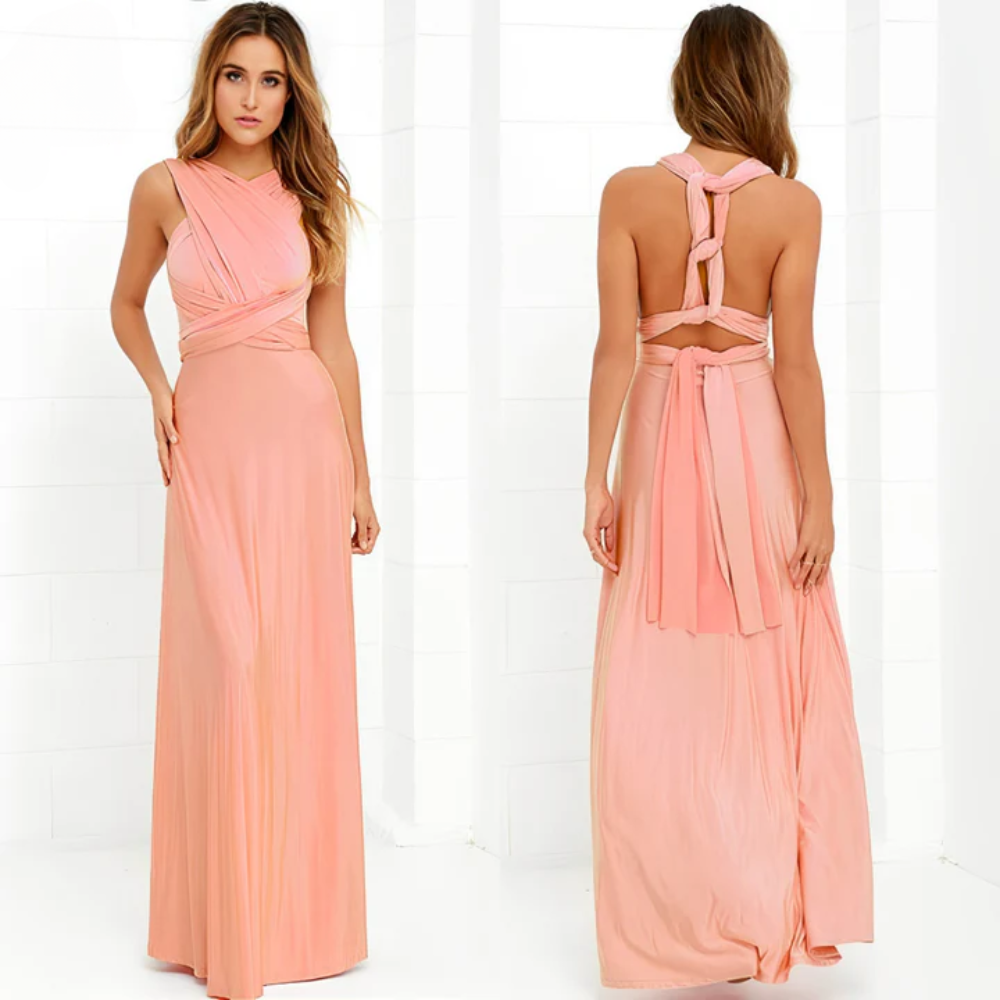 Abendliches Wickelkleid für Frauen