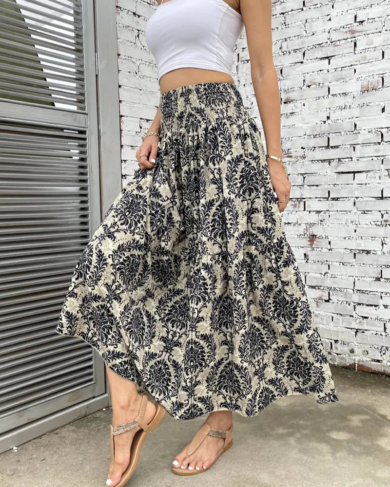 damen-boho-style-maxirock-lange-röcke-sommer