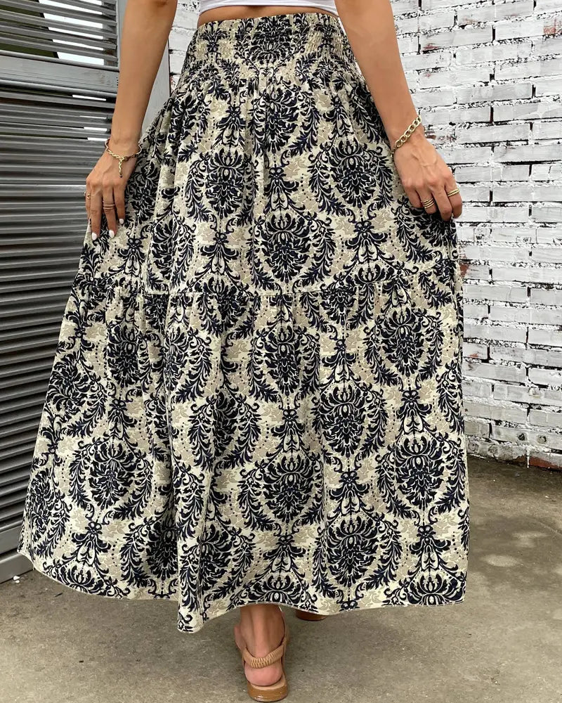 damen-boho-style-maxirock-lange-röcke-sommer