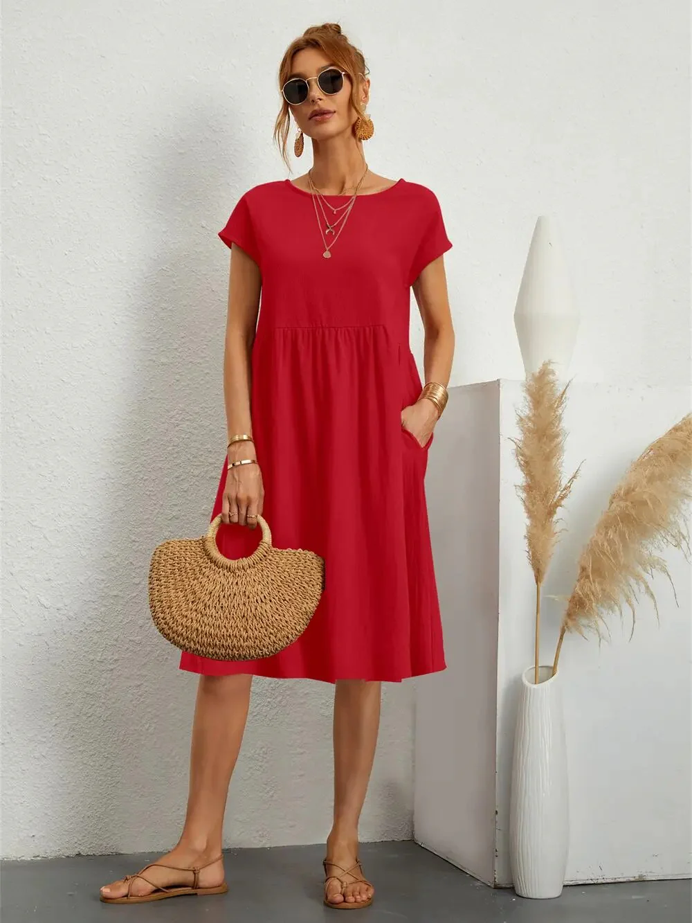 Damen Kleid Casual Elegant