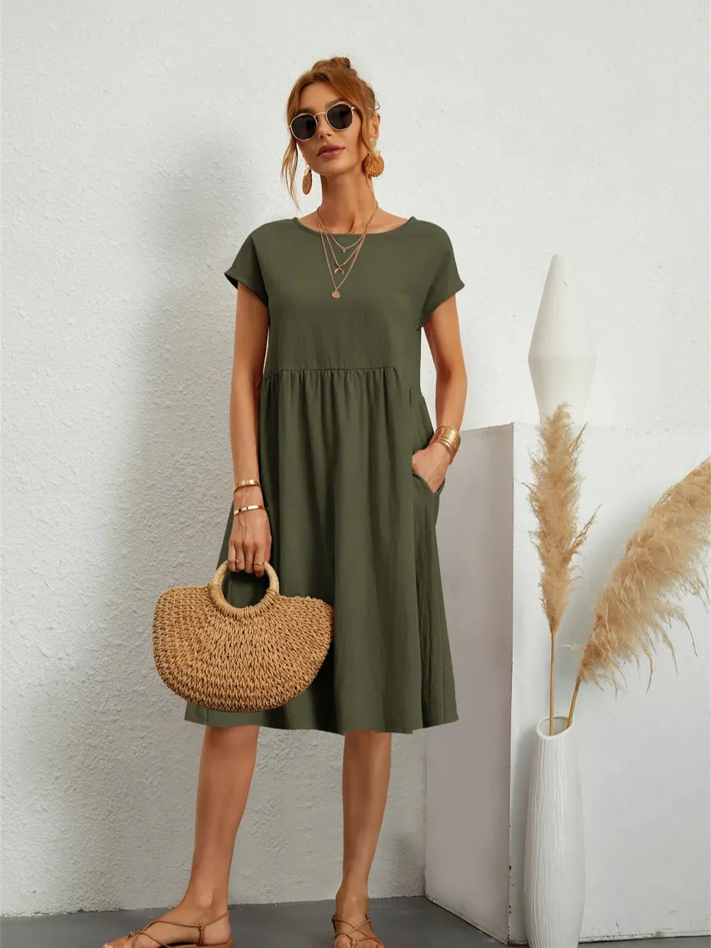 Damen Kleid Casual Elegant