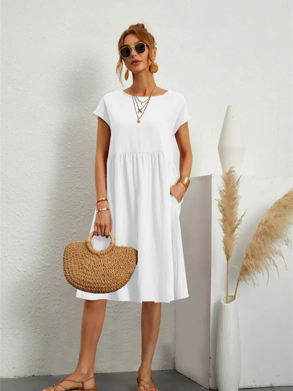 Damen Kleid Casual Elegant