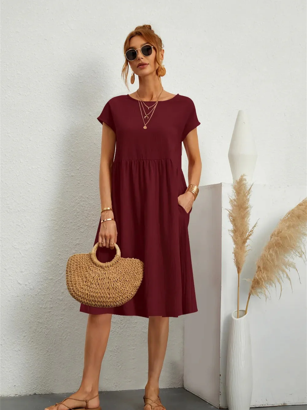 Damen Kleid Casual Elegant