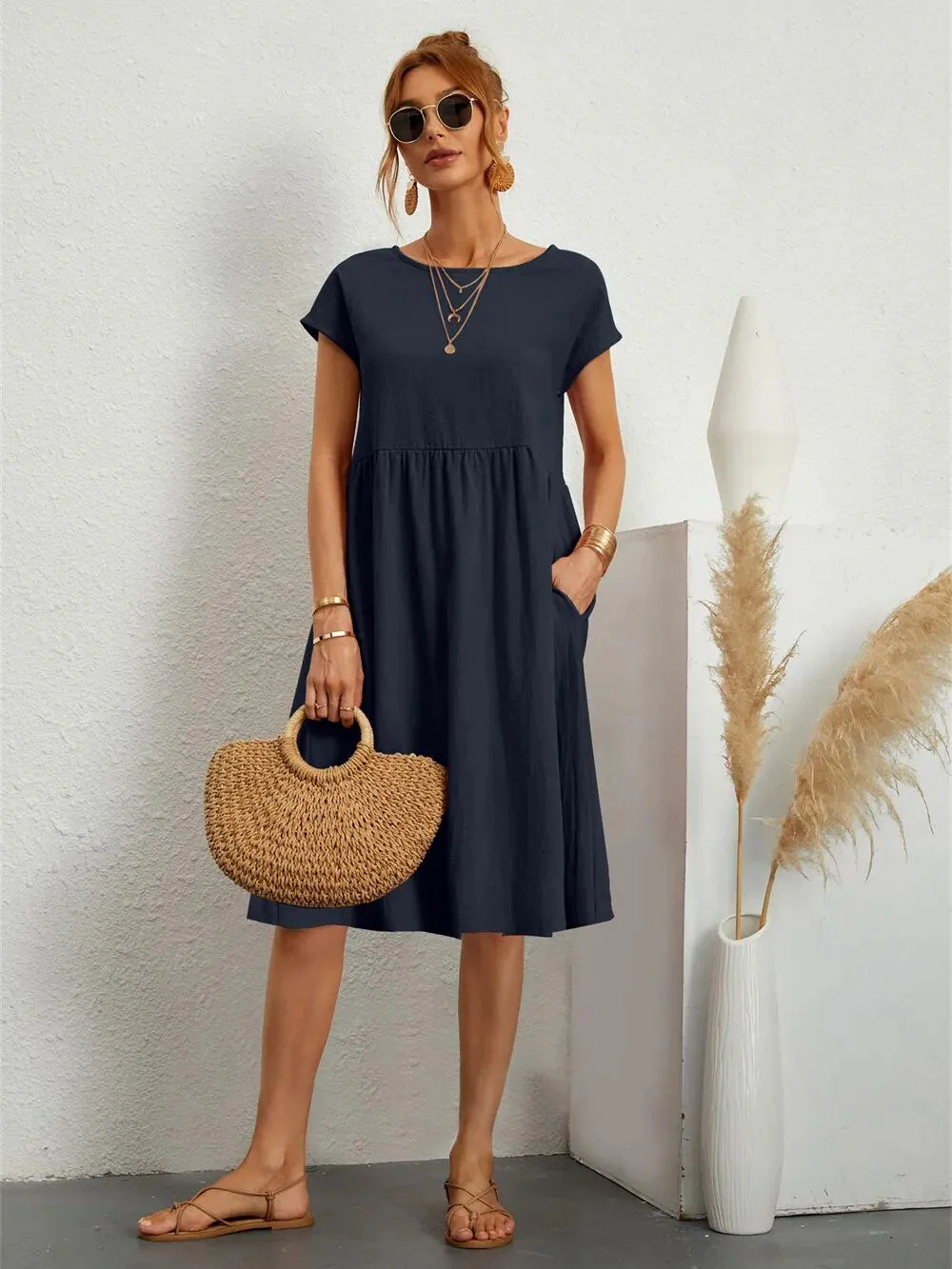 Damen Kleid Casual Elegant