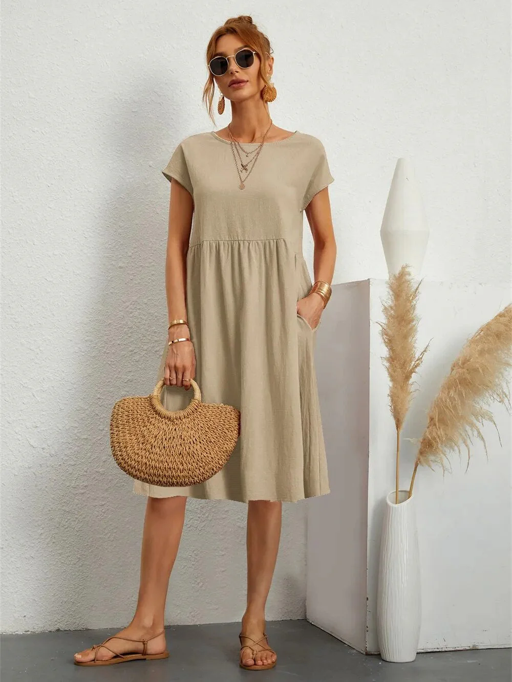 Damen Kleid Casual Elegant