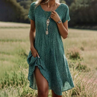 Elegantes kurzärmeliges Kleid für Frauen