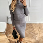 Strickkleid mit langen Ärmeln