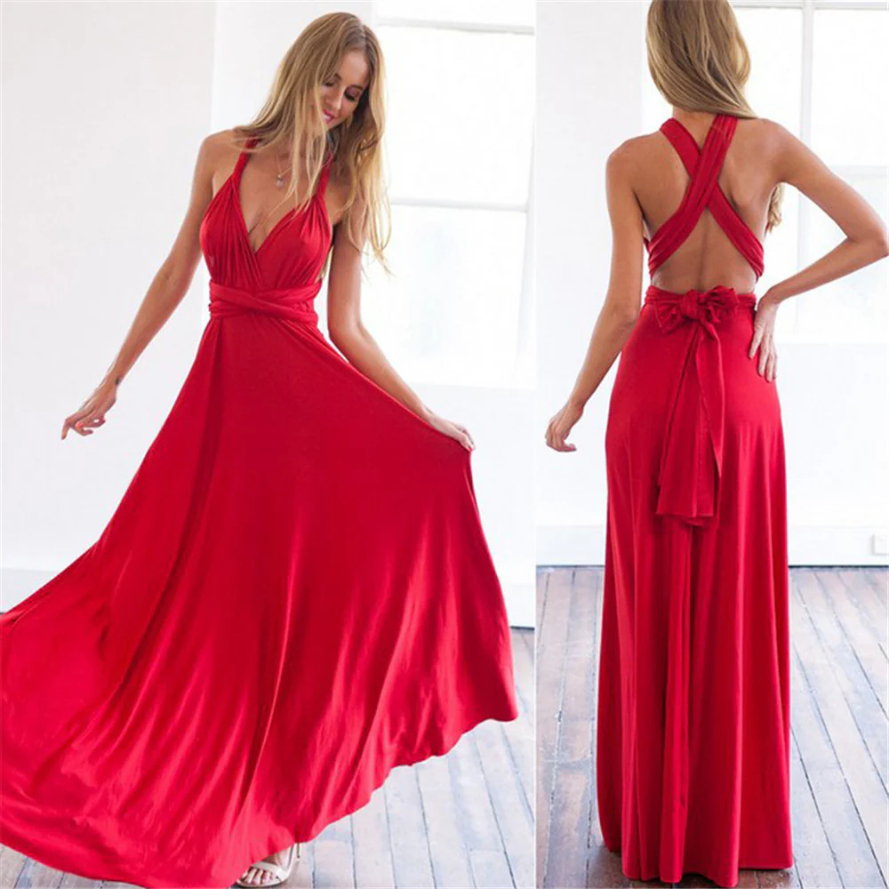 damen-elegant-wickelkleid-abendkleid