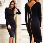 damen-elegante-bodycon-kleid-midi