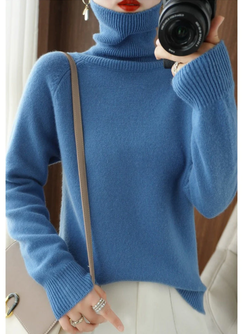 damen-elegante-rollkragenpullover-strick
