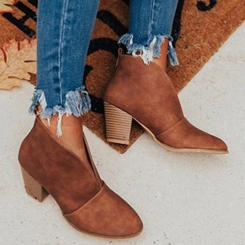 damen-elegante-stiefeletten-schwarz