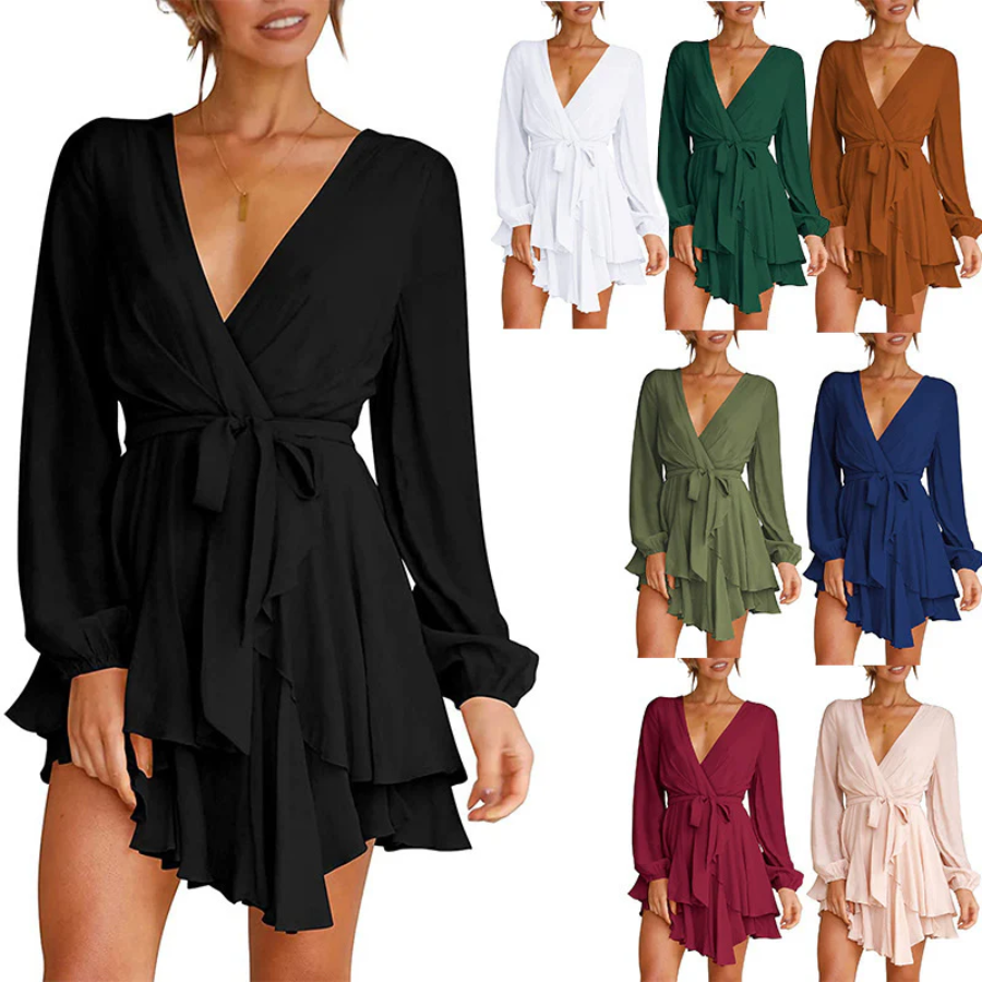 damen-elegante-wickelkleid-mini