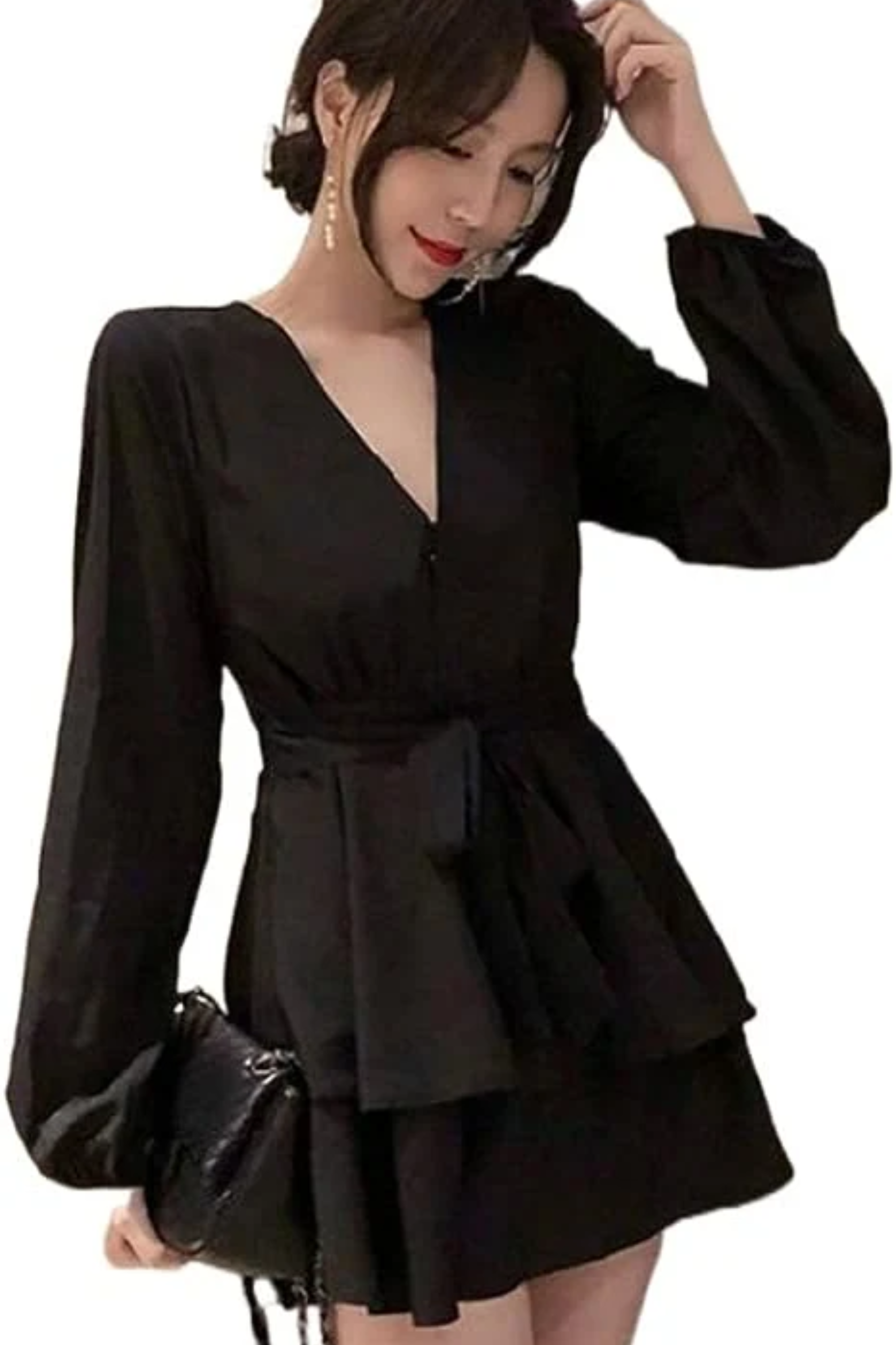 damen-elegante-wickelkleid-mini