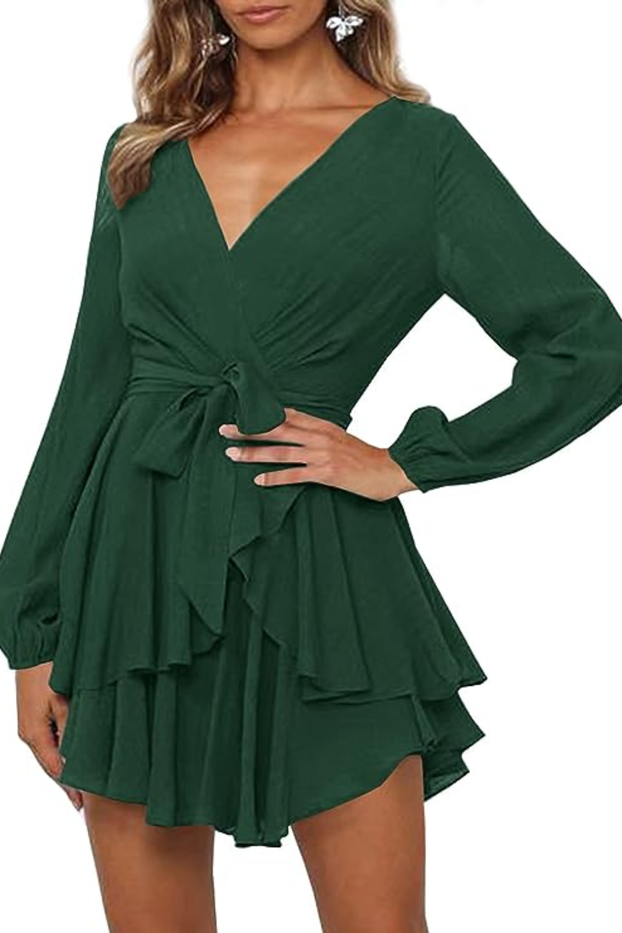 damen-elegante-wickelkleid-mini
