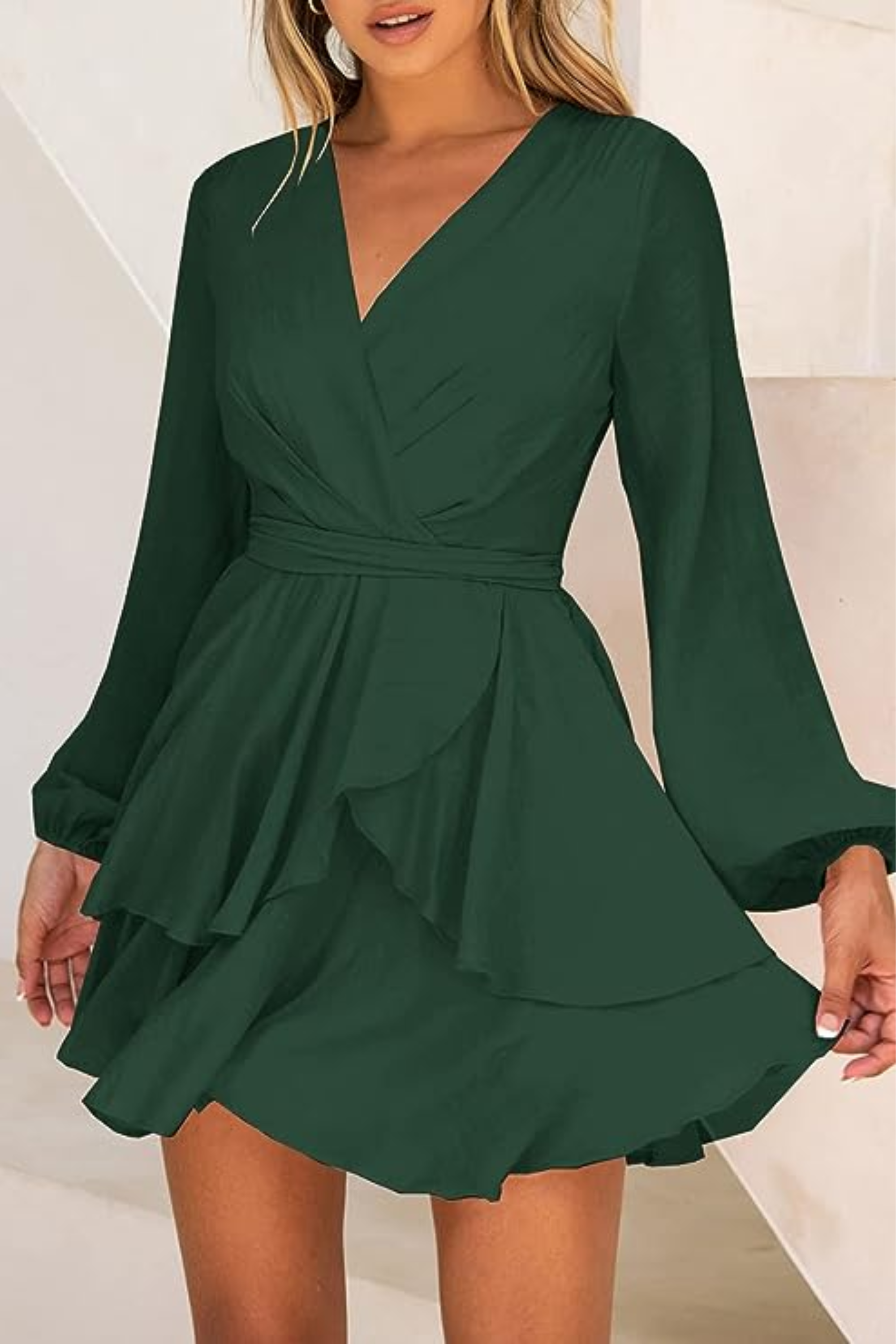 damen-elegante-wickelkleid-mini