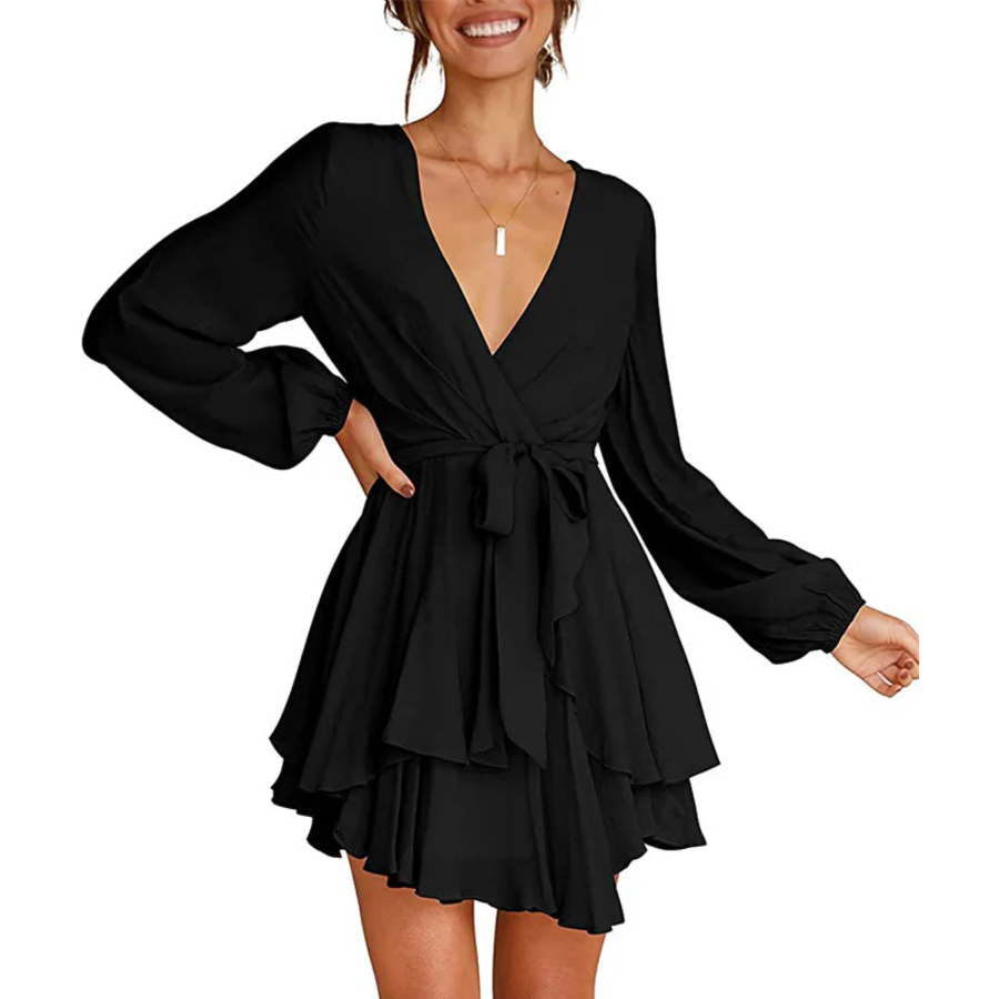 damen-elegante-wickelkleid-mini