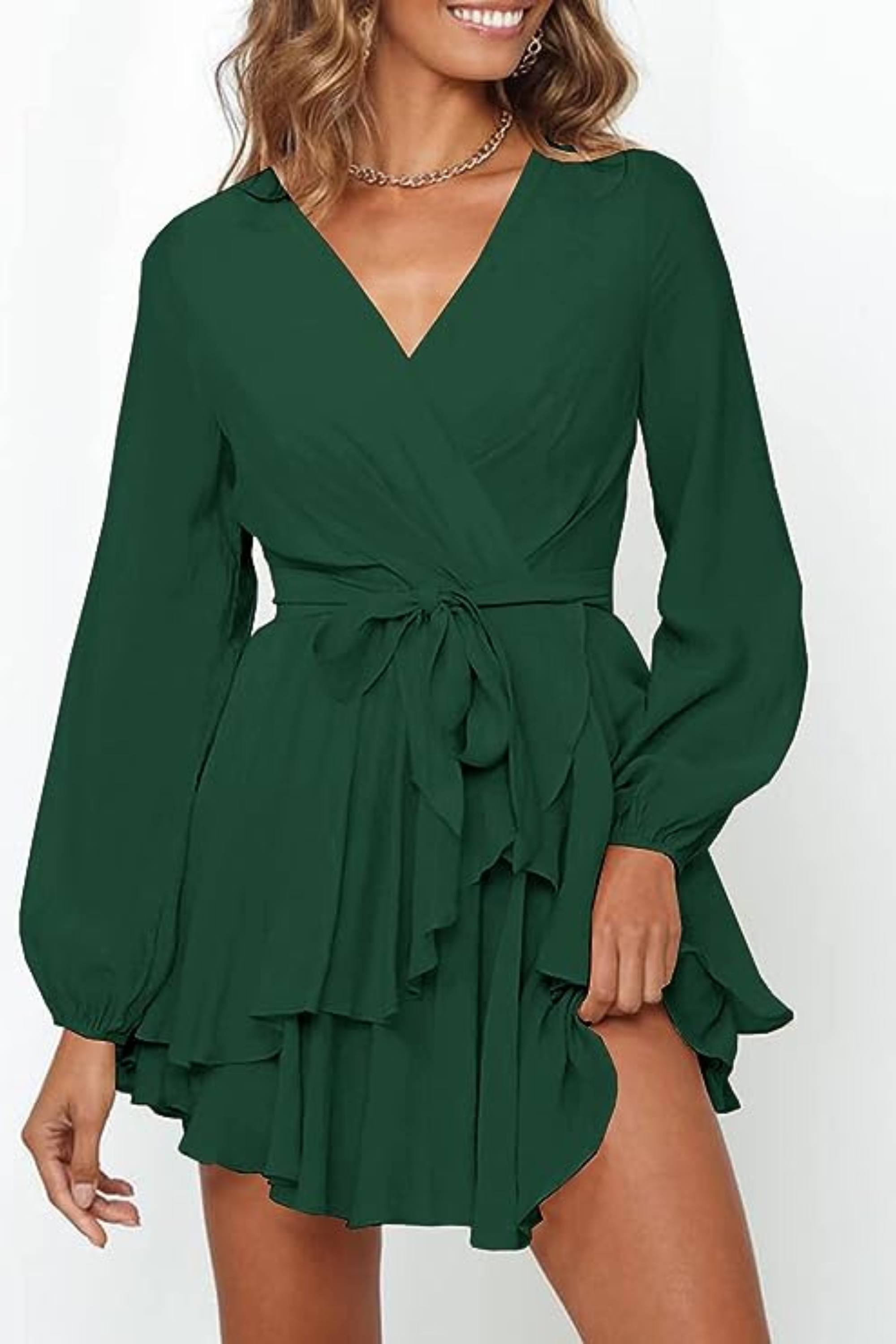 damen-elegante-wickelkleid-mini