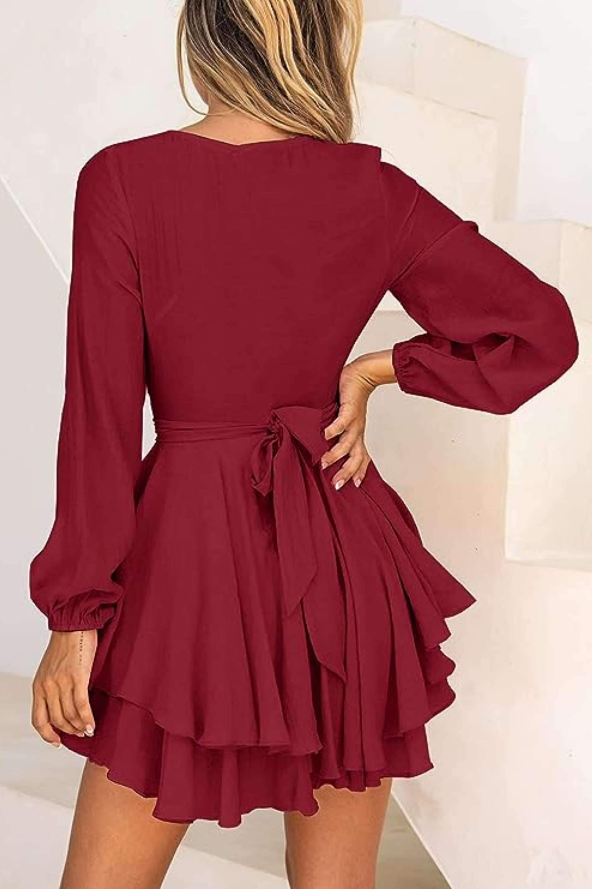 damen-elegante-wickelkleid-mini