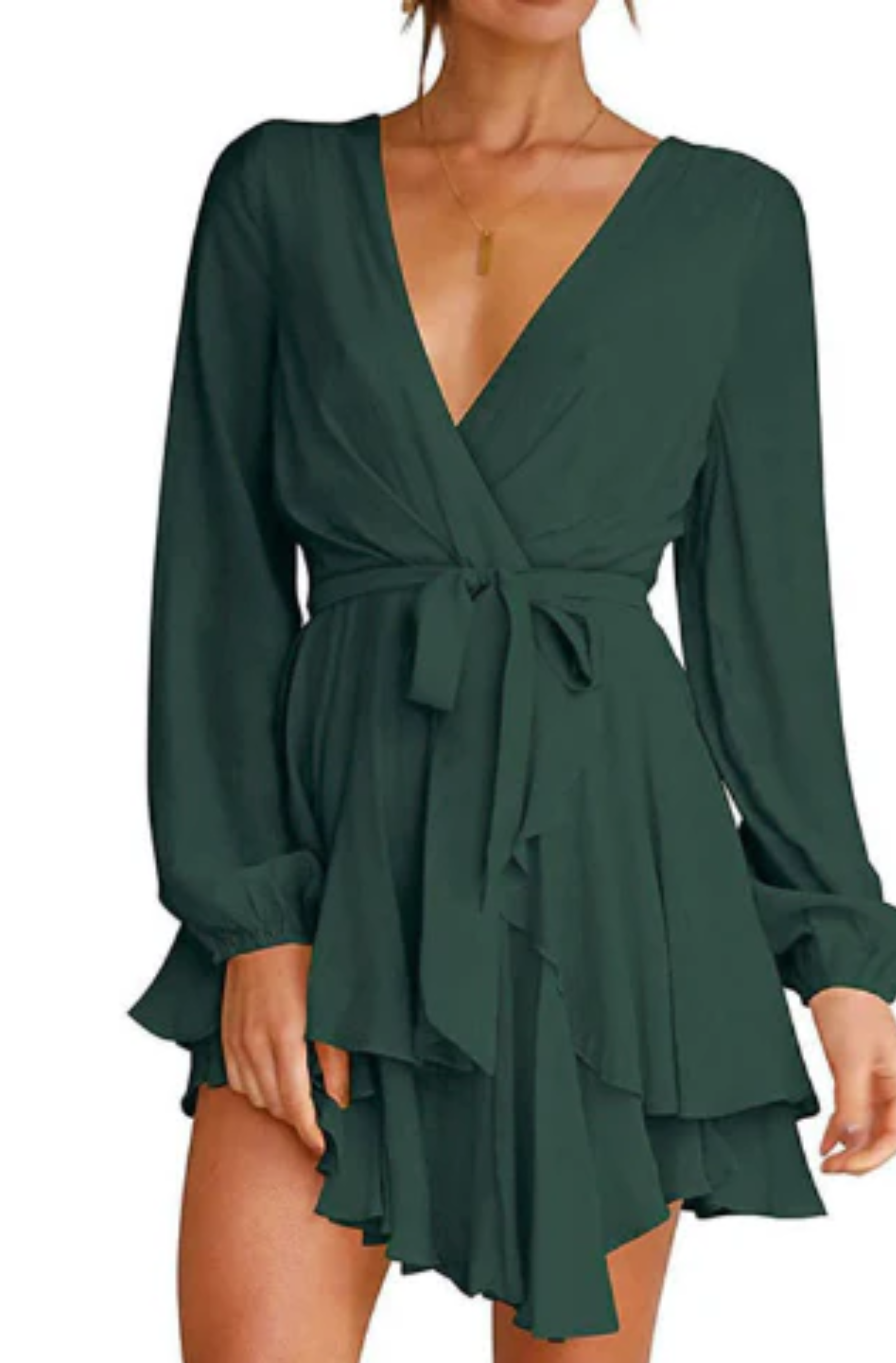 damen-elegante-wickelkleid-mini