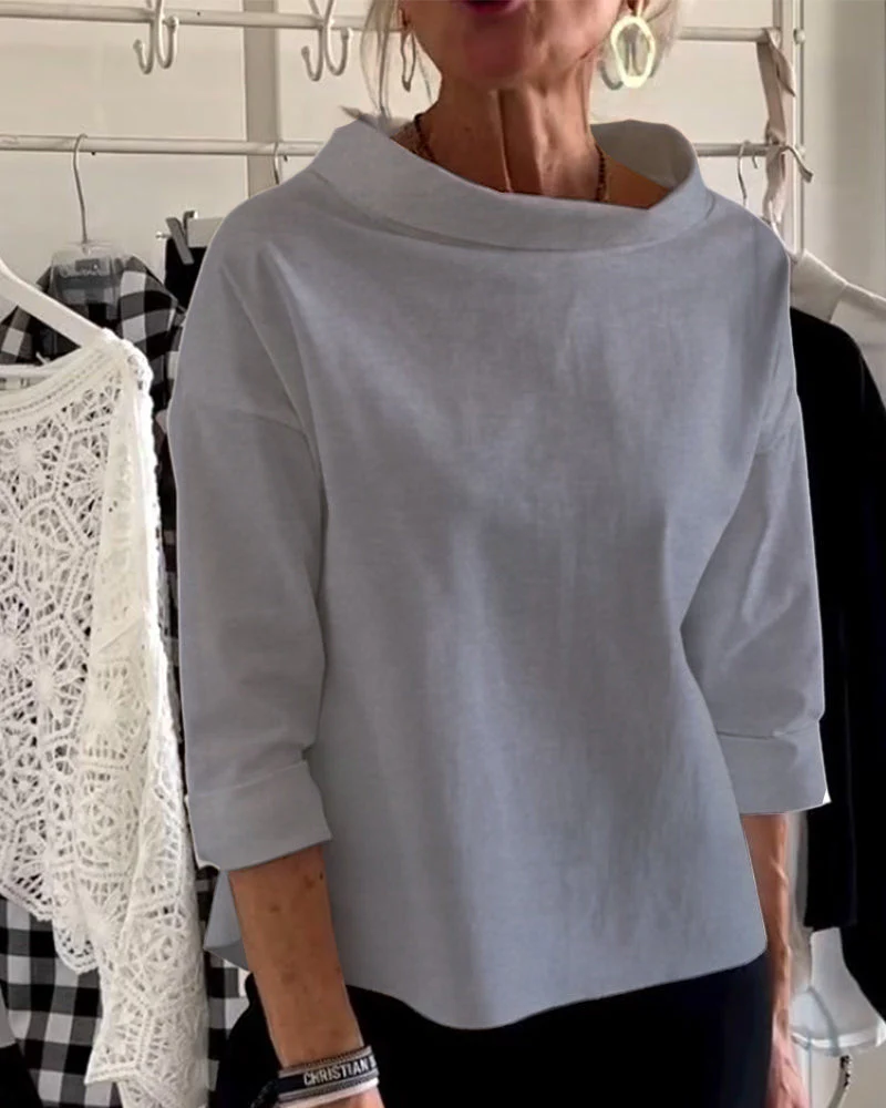 Damen Pullover Stehkragen