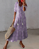 Boho Kleid Damen Sommer