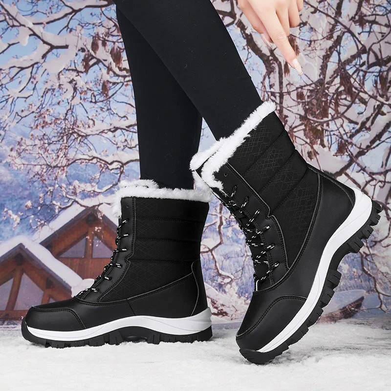 damen-gefüttert-schneestiefel-schwarz