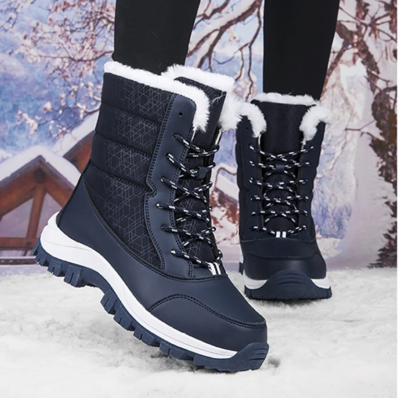 damen-gefüttert-schneestiefel-schwarz