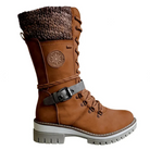 damen-gemütlich-stiefel-schwarz