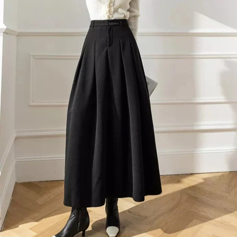 damen-high-waist-faltenrock-elegante-rocke
