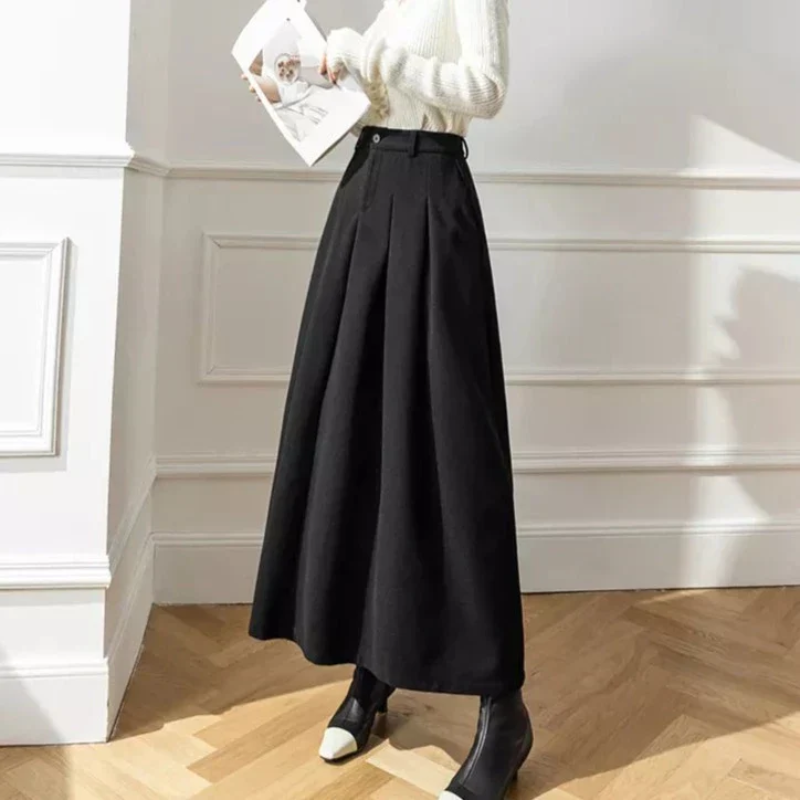 damen-high-waist-faltenrock-elegante-rocke