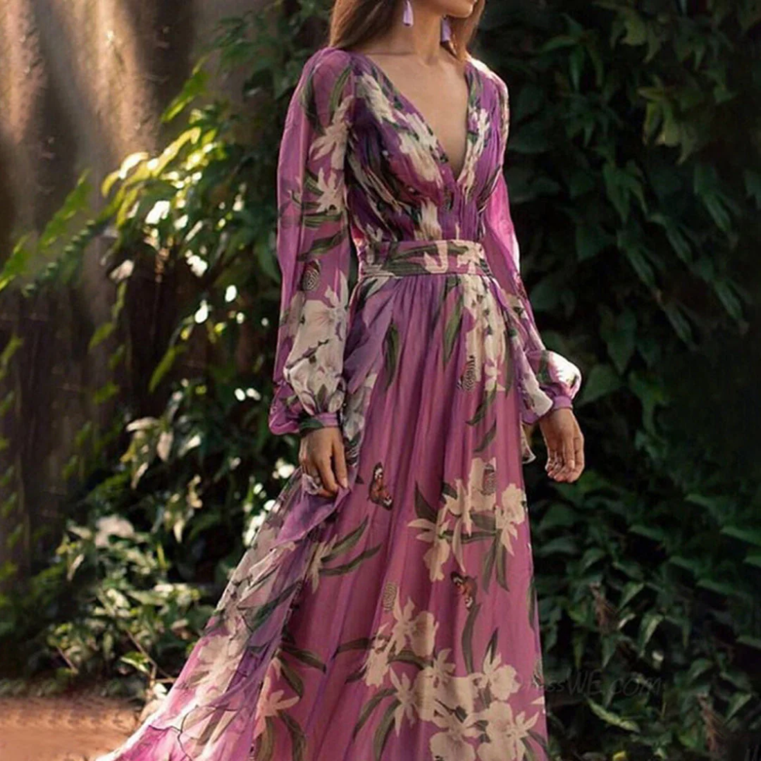 damen-italienische-kleid-maxi