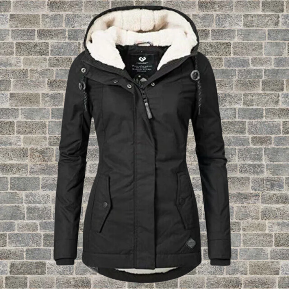 damen-kapuze-winterjacke-warme
