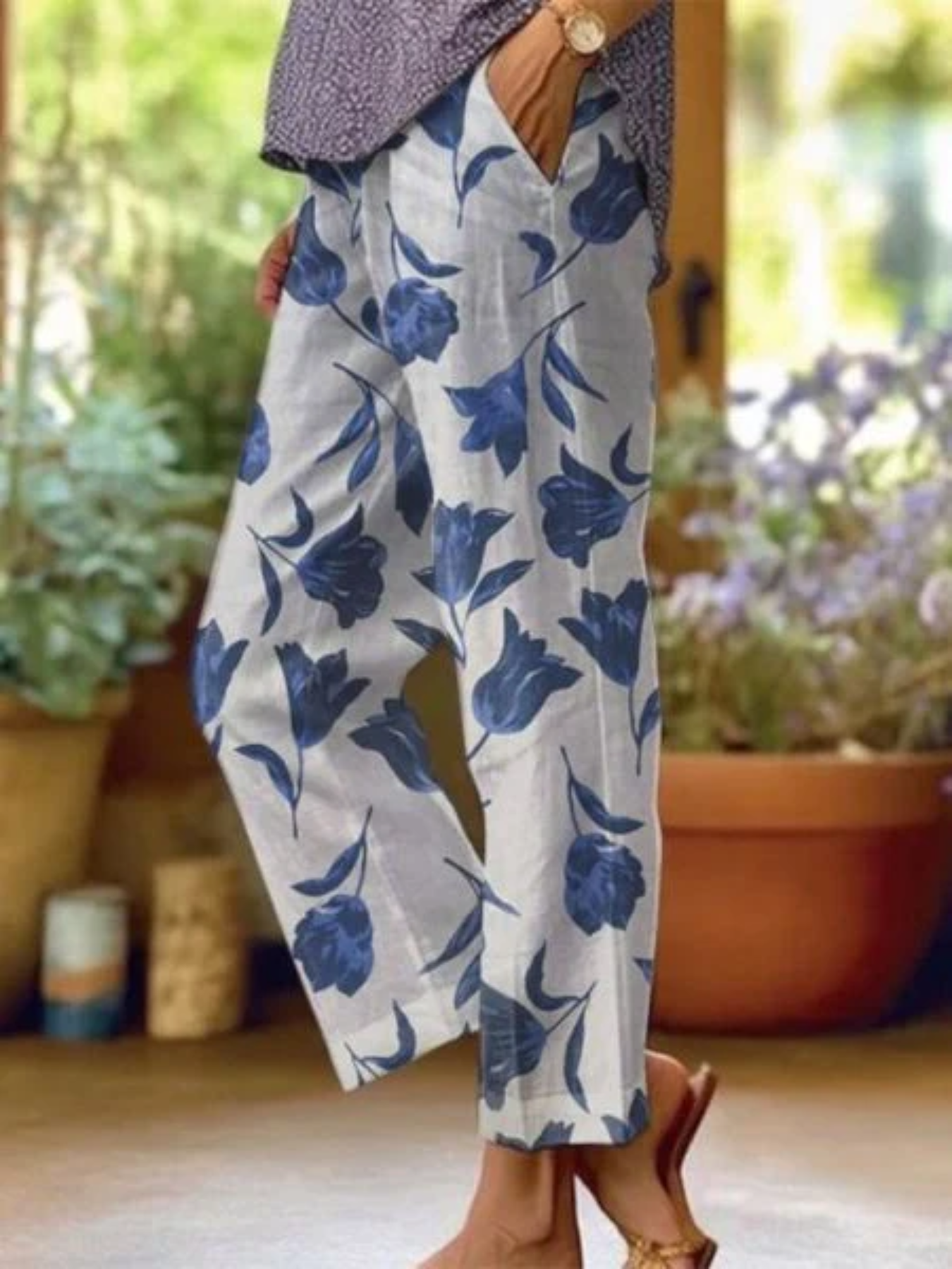 Damen bequeme weite Hosen