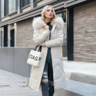 damen-lange-daunenjacke-steppjacke-schwarz