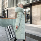 damen-lange-daunenjacke-steppjacke-schwarz