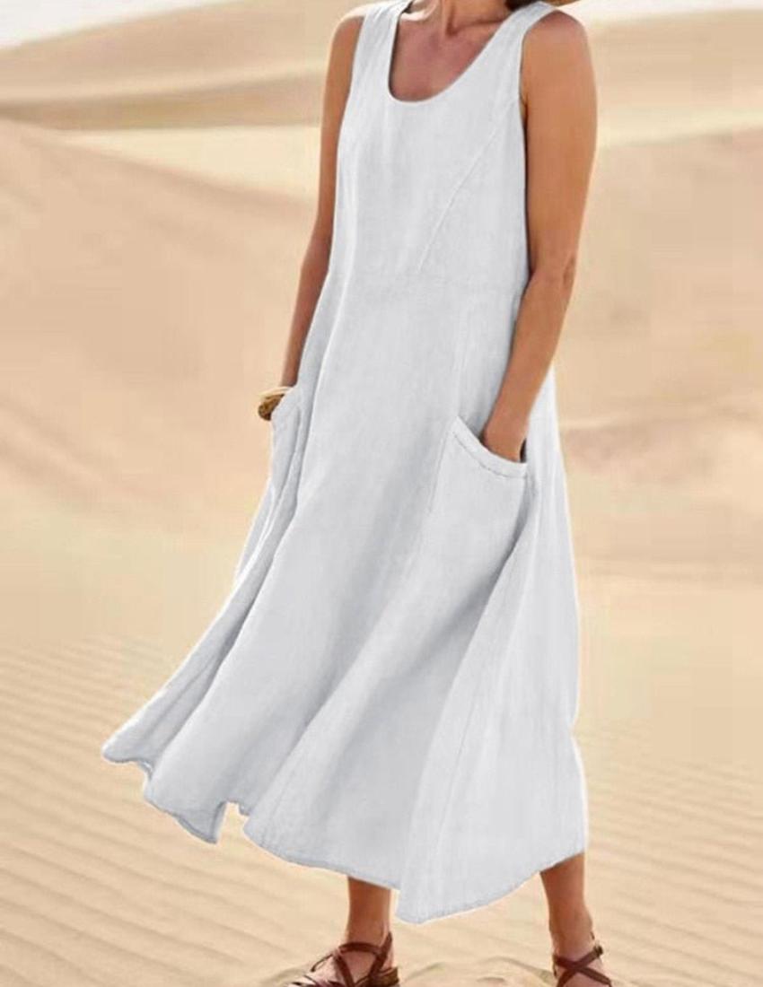 damen-luftige-lommerkleid-midi