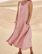 damen-luftige-lommerkleid-midi