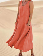 damen-luftige-lommerkleid-midi