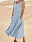 damen-luftige-lommerkleid-midi