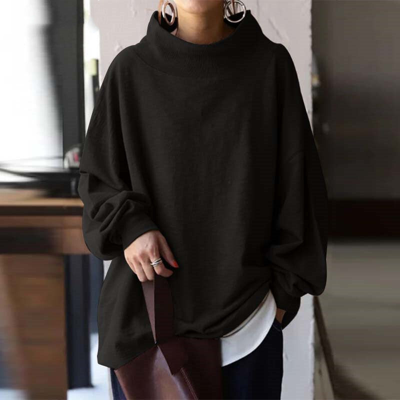 damen-oversize-pullover-mit-stehkragen