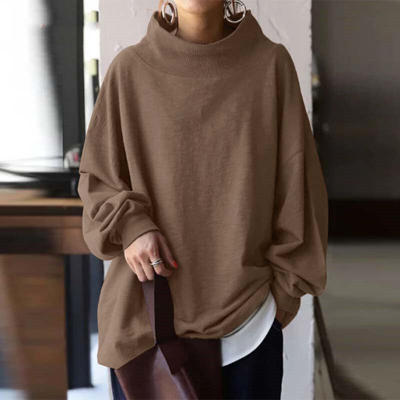 damen-oversize-pullover-mit-stehkragen