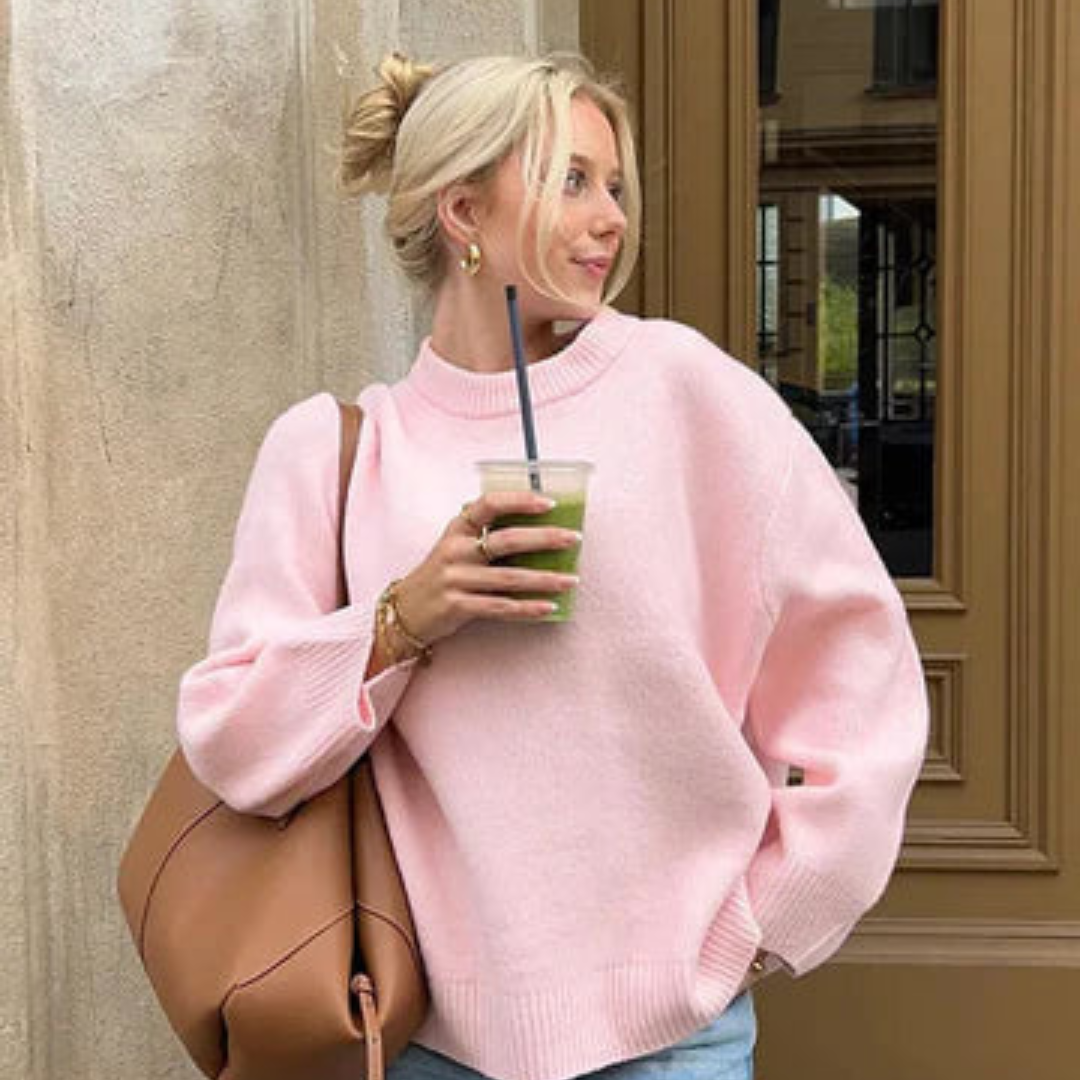 damen-oversize-pullover-rosa
