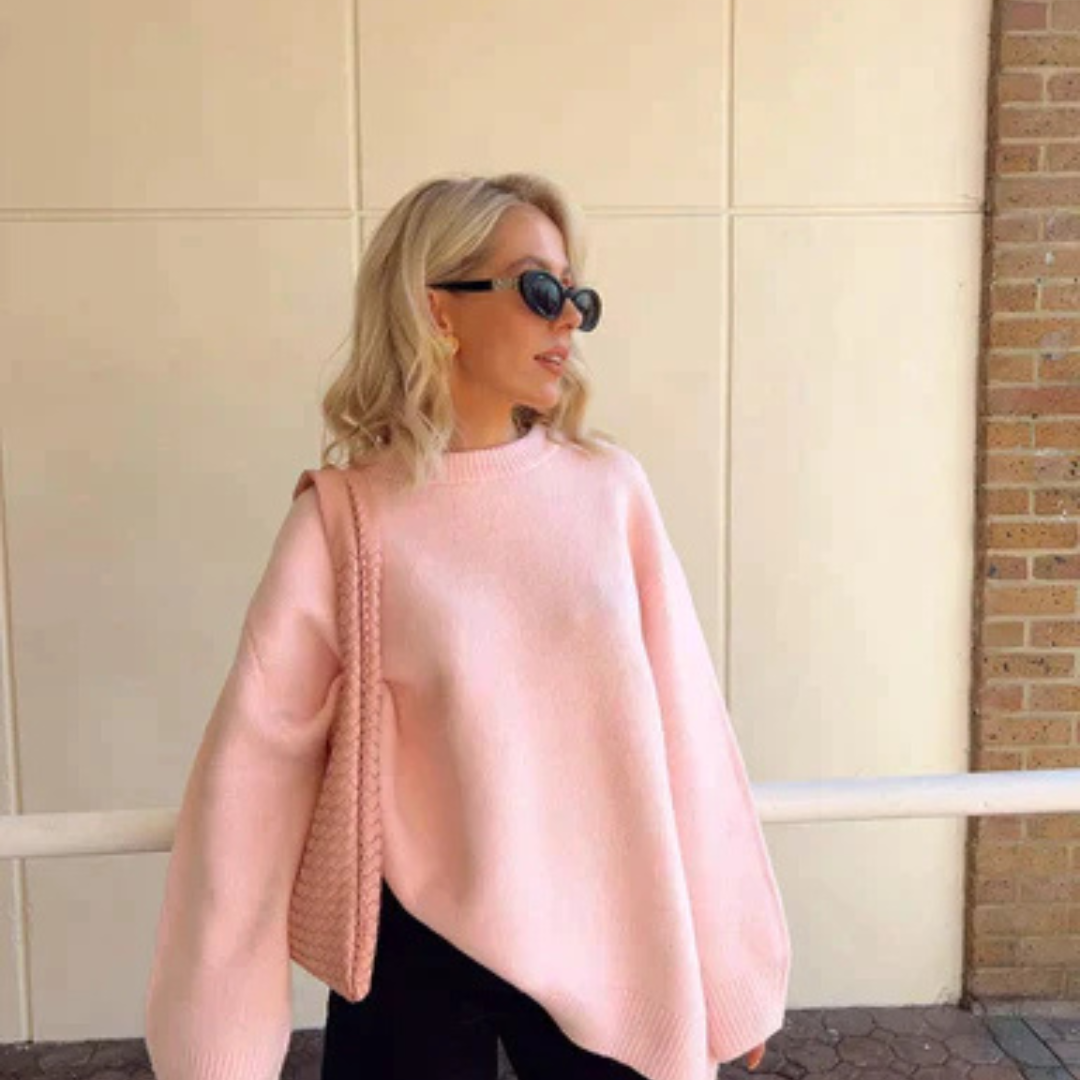 damen-oversize-pullover-rosa