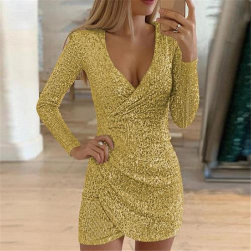 damen-pailletten-wickelkleid-mini