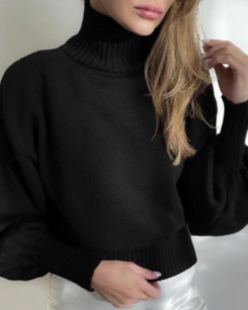 damen-rollkragen-pullover-schwarz