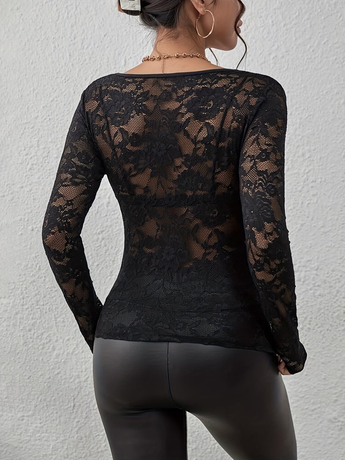 Schickes Elegantes Langarm-Top für Frauen