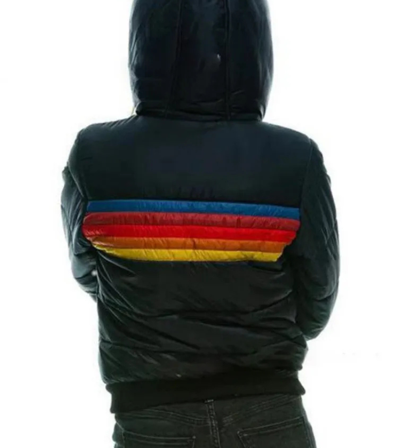 damen-schwarz-daunenjacke-steppjacke-kurz