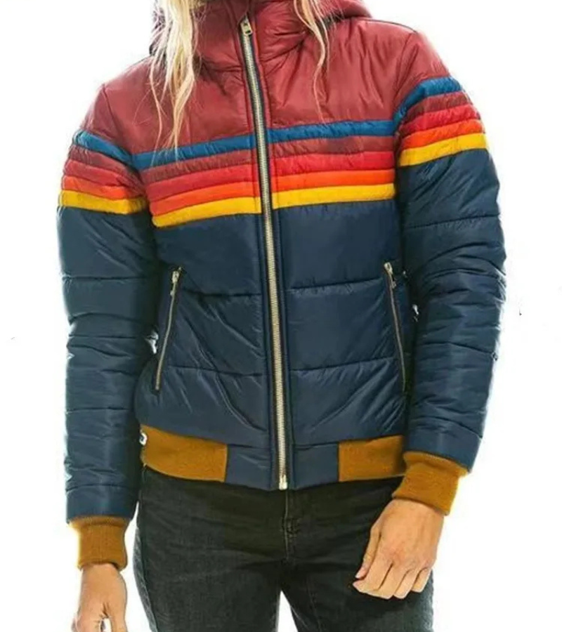 damen-schwarz-daunenjacke-steppjacke-kurz