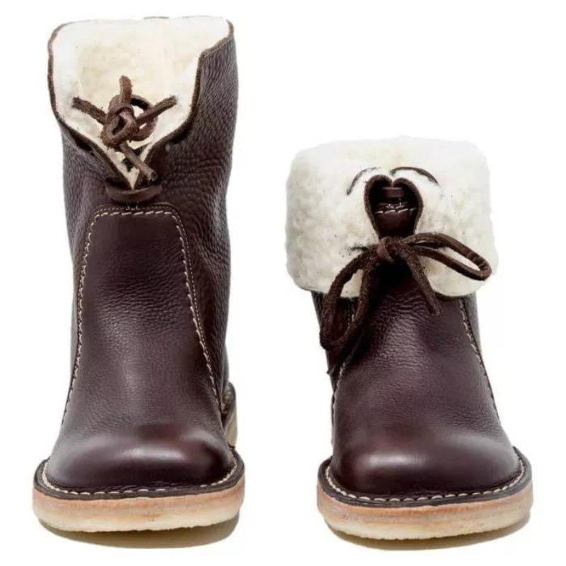 damen-schwarz-schneestiefel-warme